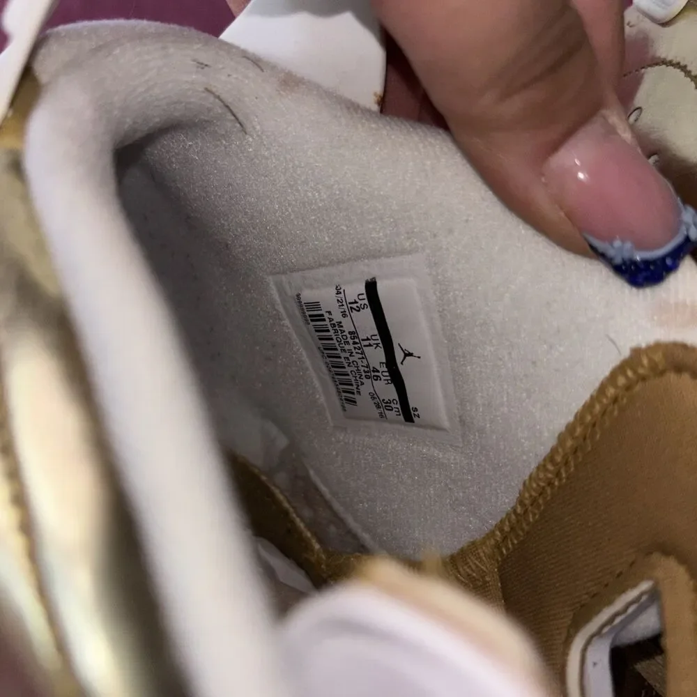 NIKE AIR JORDAN VI 6 RETRO PINNACLE METALLIC GOLD LIQUID METAL 854271-730 12